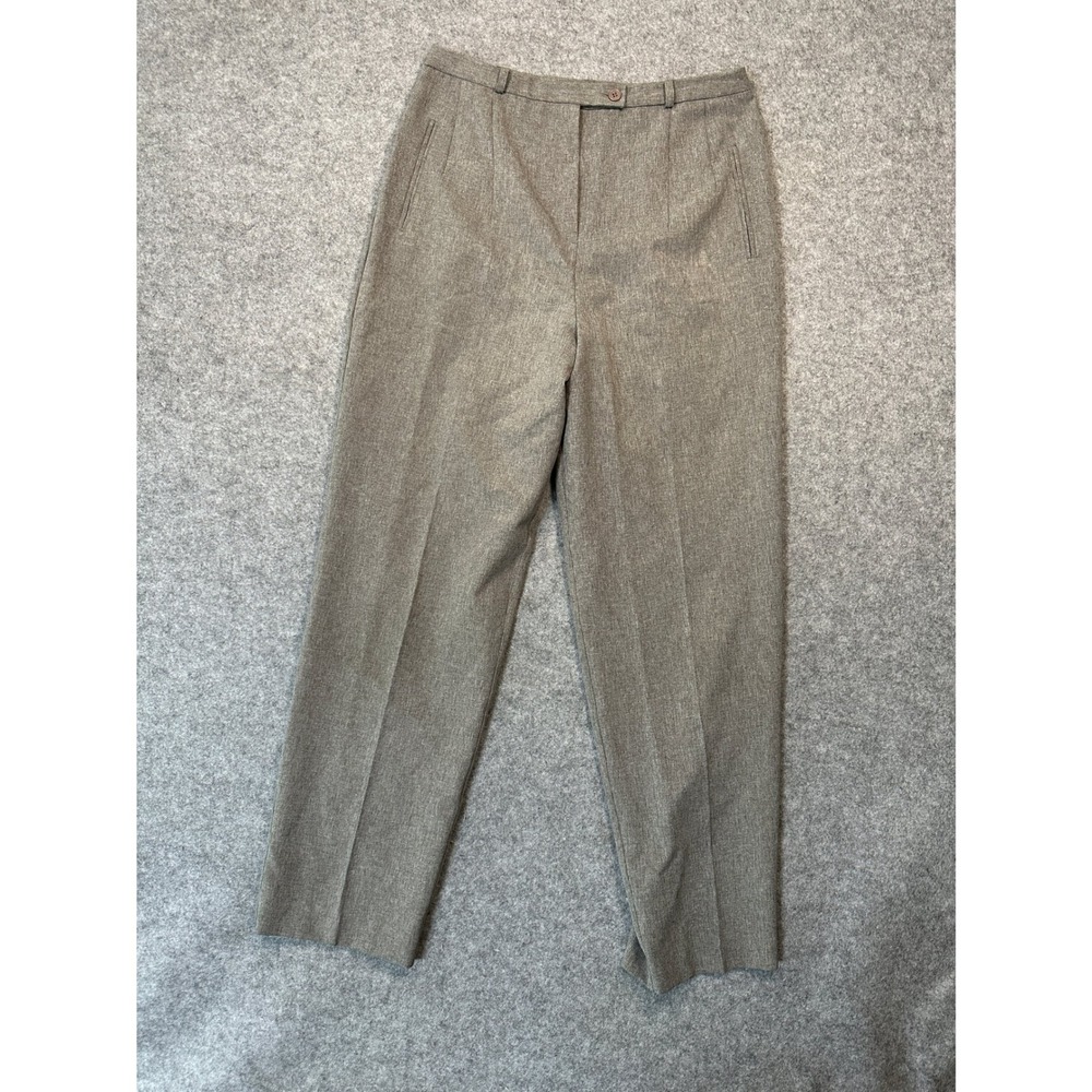 Levine Classics High Rise Trousers 12‎ Gray Heathered Polyester Workwear